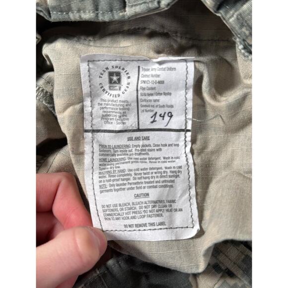 Army Combat Uniform Pants Mens Medium Camo Gorpcore Military Tactical Utility - Picture 5 of 12